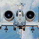 An A-10C Thunderbolt II, or Hog, as seen from the rear of a HC-130. USAF Photo